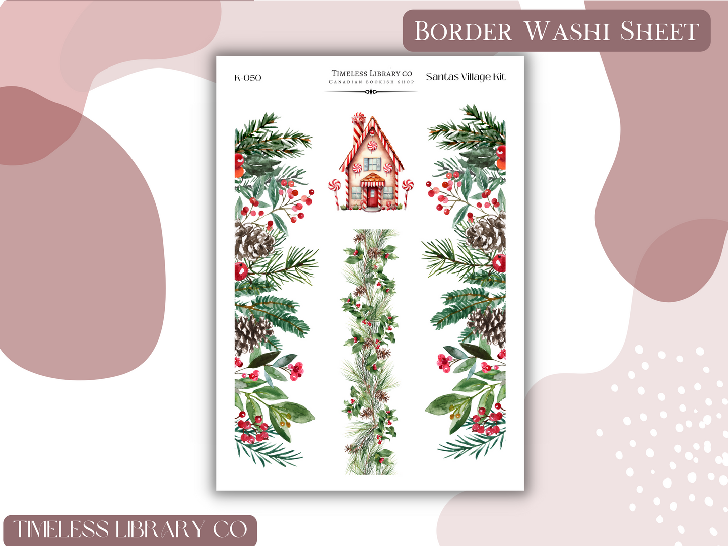 Santas Village Vertical Sticker Kit
