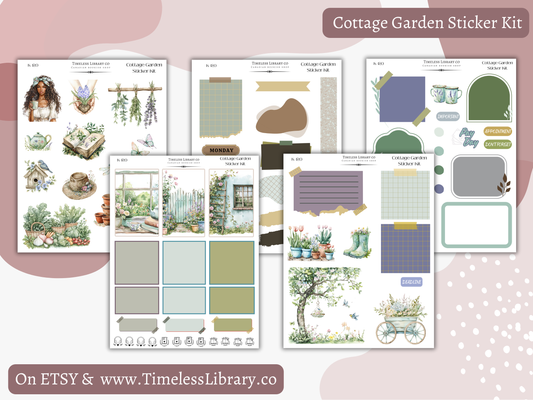 Cottage Garden Vertical Sticker Kit