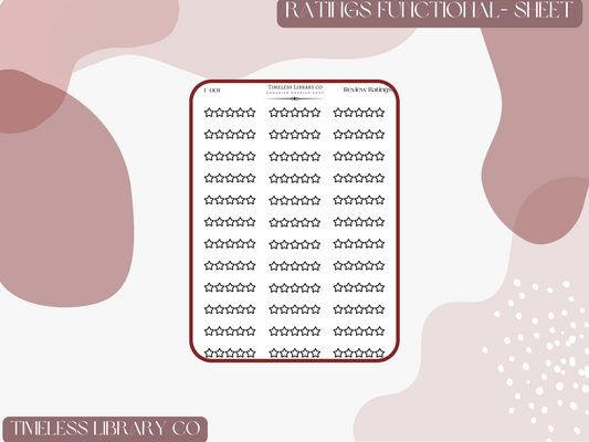 Ratings Sticker Sheet