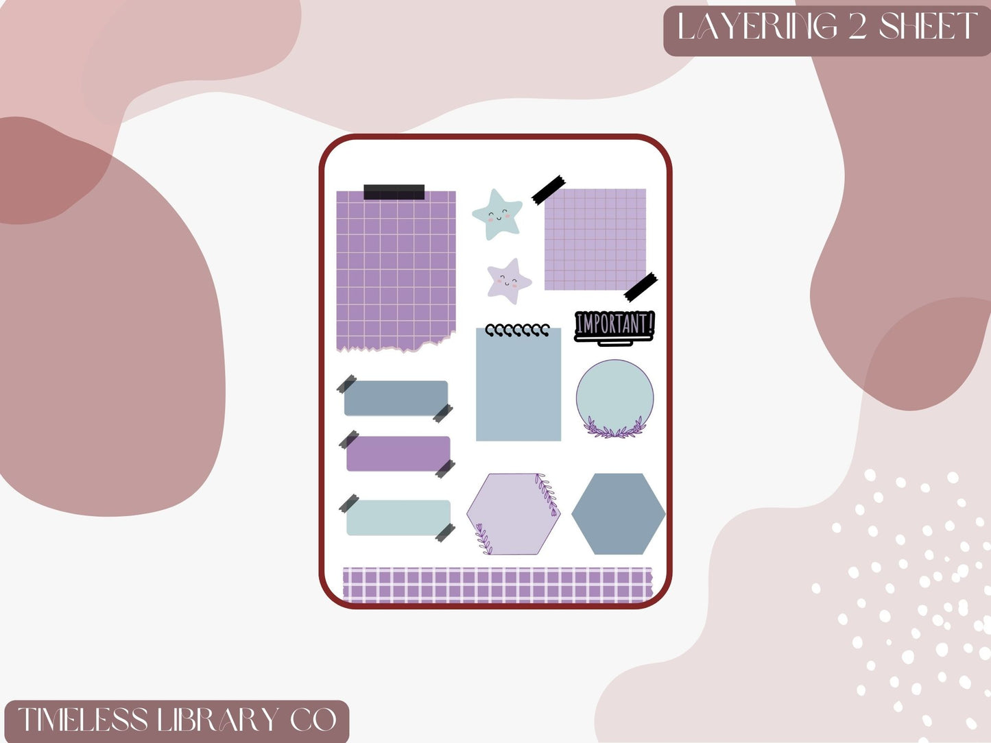 Lavender Haze Vertical Sticker Kit