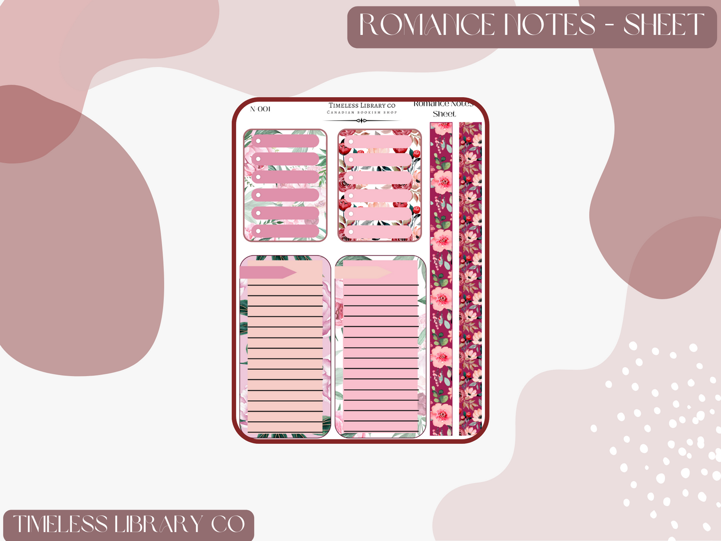 Romance Notes Sticker Sheet