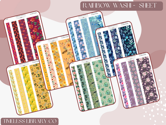 Rainbow Washi Set