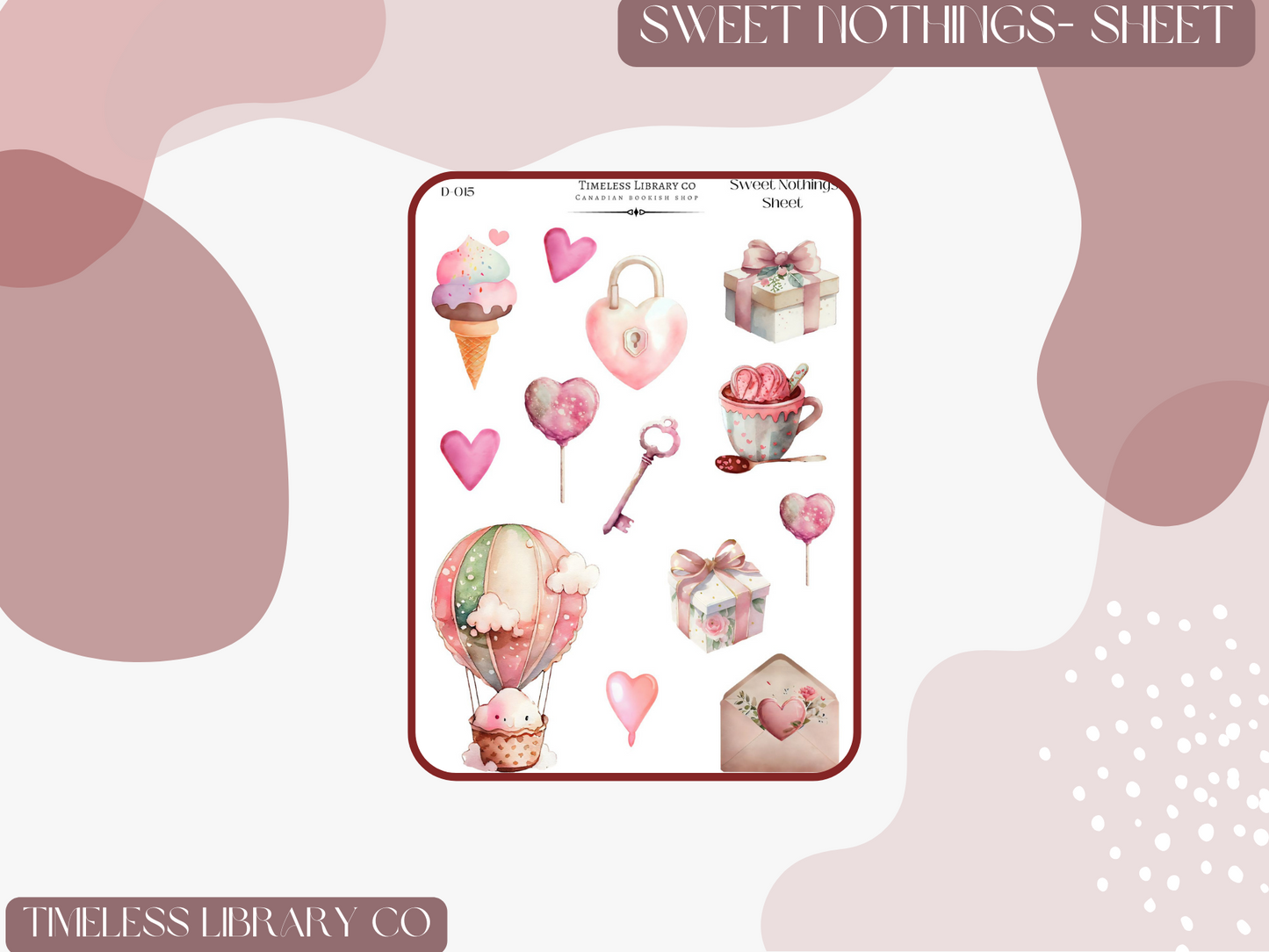 Sweet Nothings Sticker Sheet