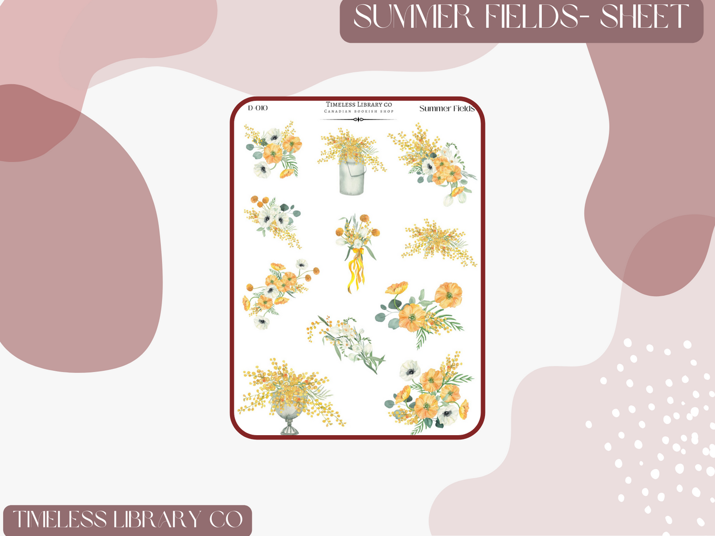 Summer Fields Sticker Sheet